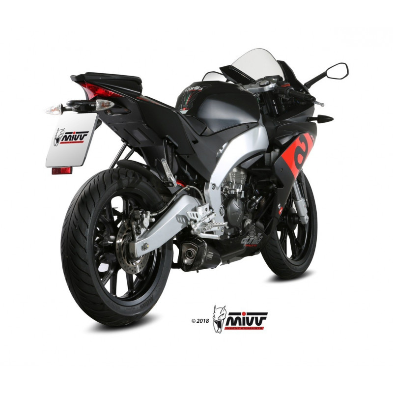 MIVV Delta Race Rvs zwart APRILIA RS 125 17-20