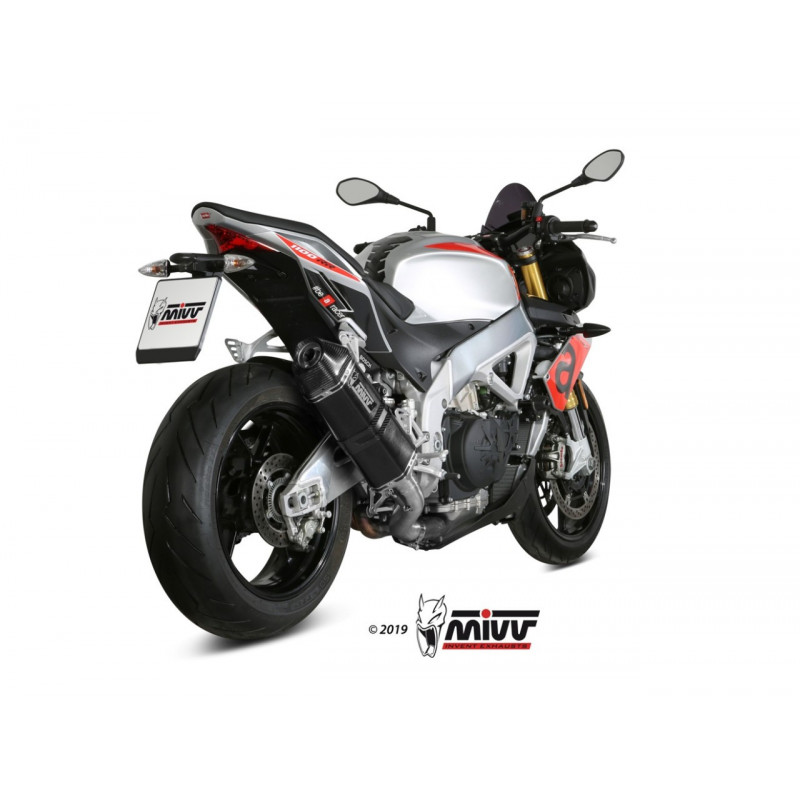 MIVV SPEED EDGE Rvs zwart APRILIA TUONO V4 1100 18-20