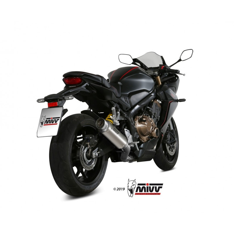 MIVV GPPro Titanium met Catalysator Honda CBR 650 R ´19-22/Honda CB 650 R ´19-22