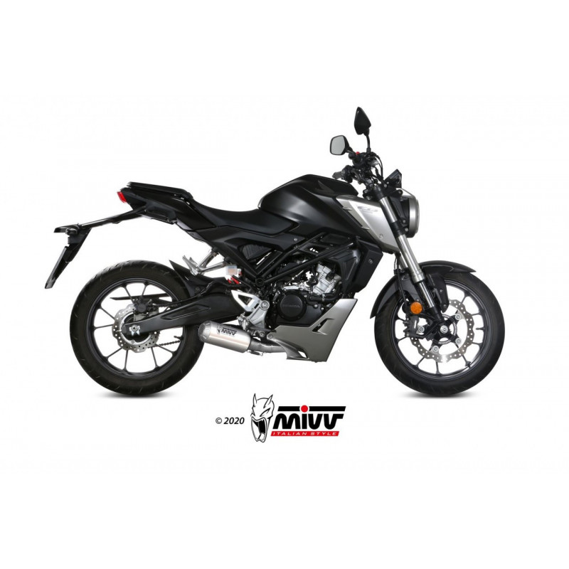 MIVV Compleet systeem MK3 Rvs HONDA CB 125 R 18-20