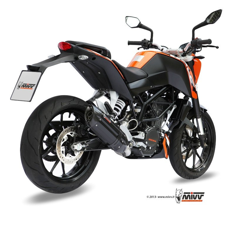 MIVV Suono Rvs zwart KTM 125 Duke ´11/16 - KTM 200 Duke ´12/14