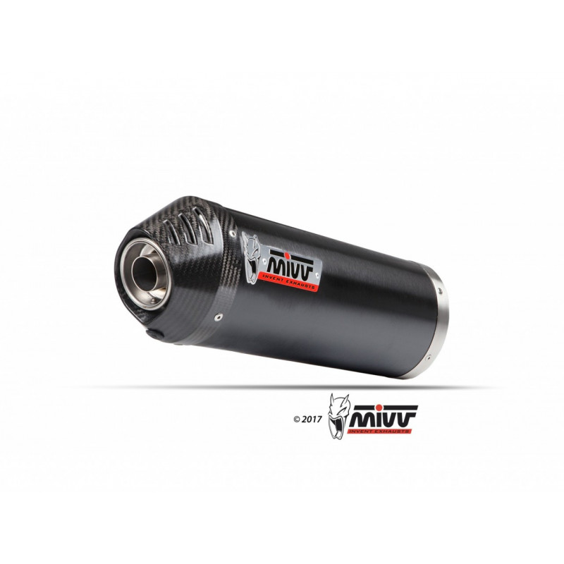 MIVV Oval Rvs zwart Kymco AK 550 17-20