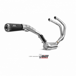 MIVV Ghibli Black inkl. bochtenset Yamaha XSR 700 ´16-21