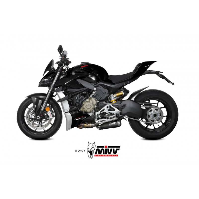 MIVV X-M1 Rvs zwart DUCATI STREETFIGHTER V4 20-22