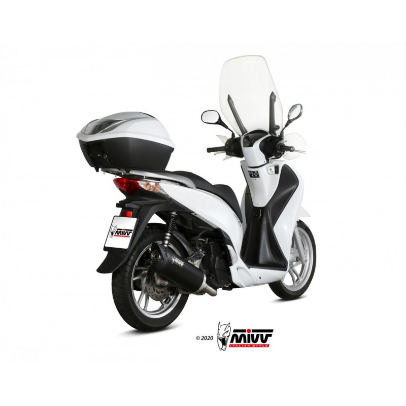 MIVV MOVER Rvs zwart HONDA SH 125/150 13-16