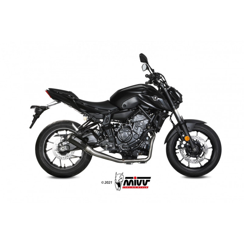 MIVV Compleet systeem MK3 CarbonYAMAHA MT-07/FZ-07 14-22