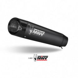 MIVV XM5 Rvs zwart Triumph Street Triple R/S/RS 17-21