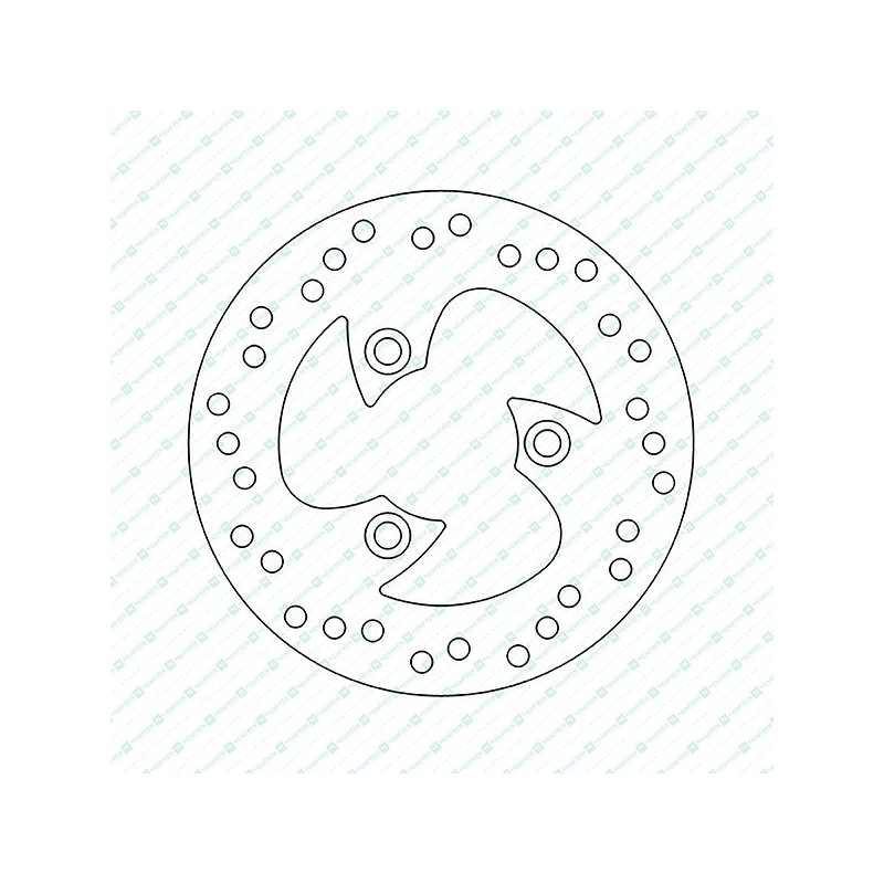 DF4001A-Newfren stalen remschijf star