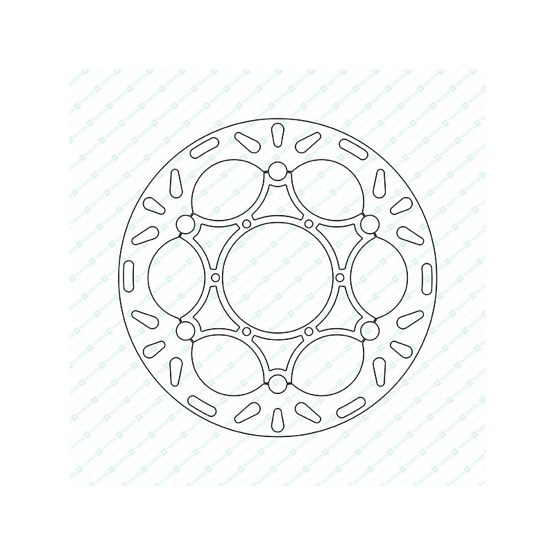 DF4050AF-Newfren zwevend gelagerde stalen remschijf