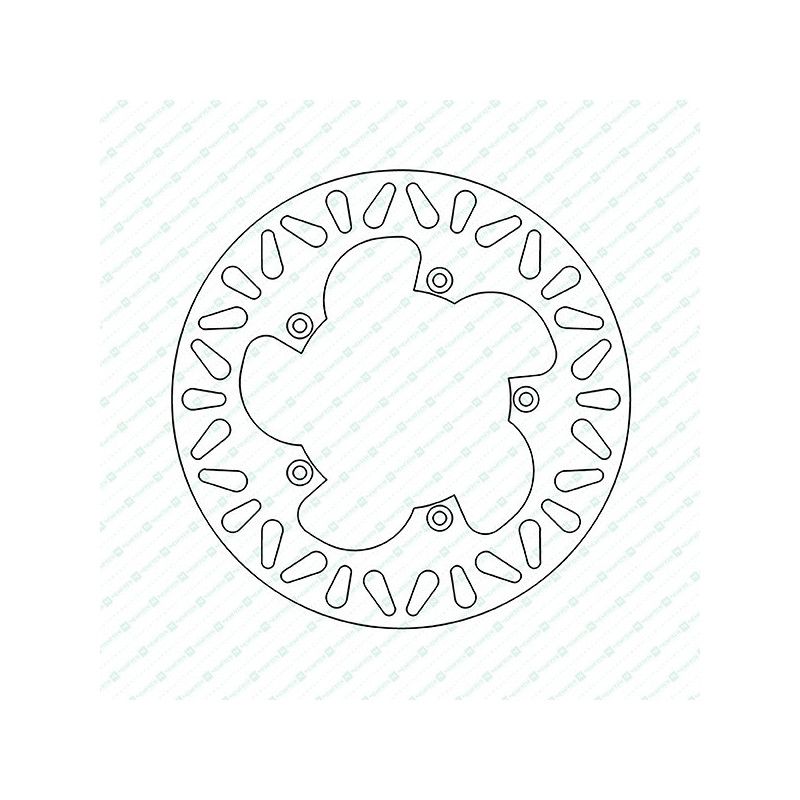 DF4124A-Newfren stalen remschijf star