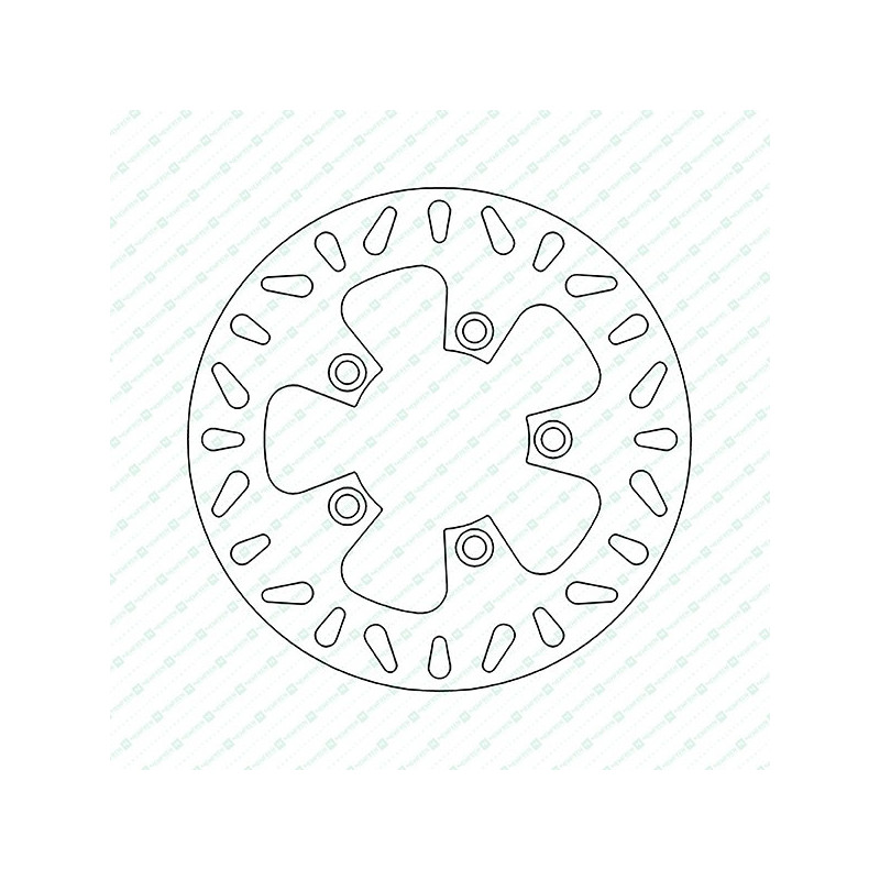 DF5065A-Newfren stalen remschijf star