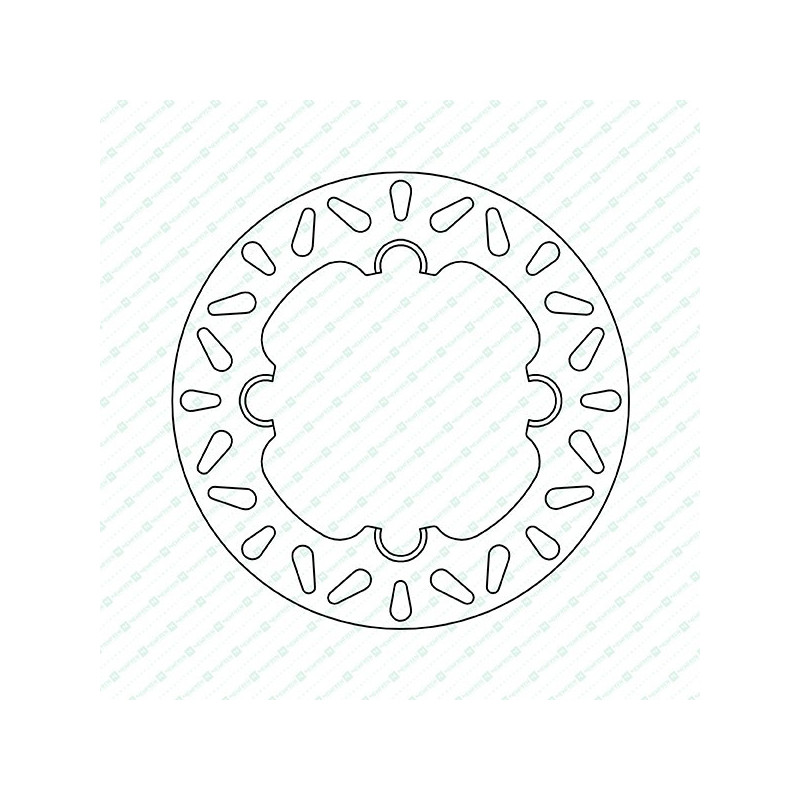 DF5075A-Newfren stalen remschijf star