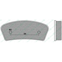 FD0180K1-BRAKE PADS KART K1
