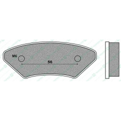 FD0220K1-BRAKE PADS KART K1