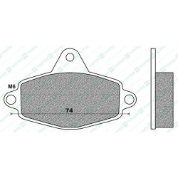 FD0235K1-BRAKE PADS KART K1