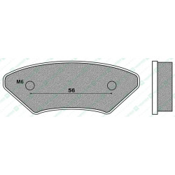 FD0288K1-BRAKE PADS KART K1