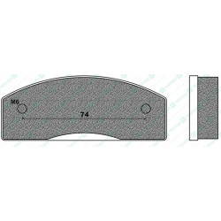 FD0289K1-BRAKE PADS KART K1