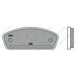 FD0308K1-BRAKE PADS KART K1
