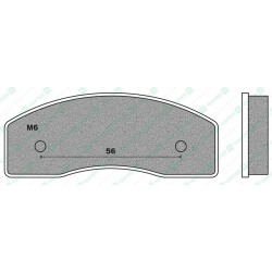 FD0321K1-BRAKE PADS KART K1