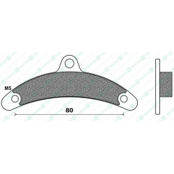 FD0390K5-BRAKE PADS KART K5