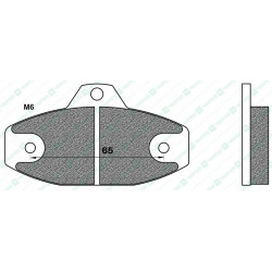 FD0450K1-BRAKE PADS KART K1