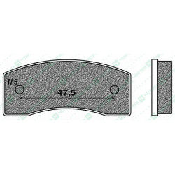 FD0471K5-BRAKE PADS KART K5