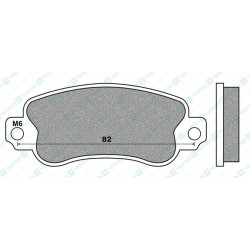 FD0475K6-BRAKE PADS KART K6