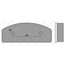 FD0476K6-BRAKE PADS KART K6