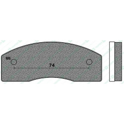 FD0480K5-BRAKE PADS KART K5
