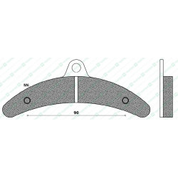 FD0483K1-BRAKE PADS KART K1