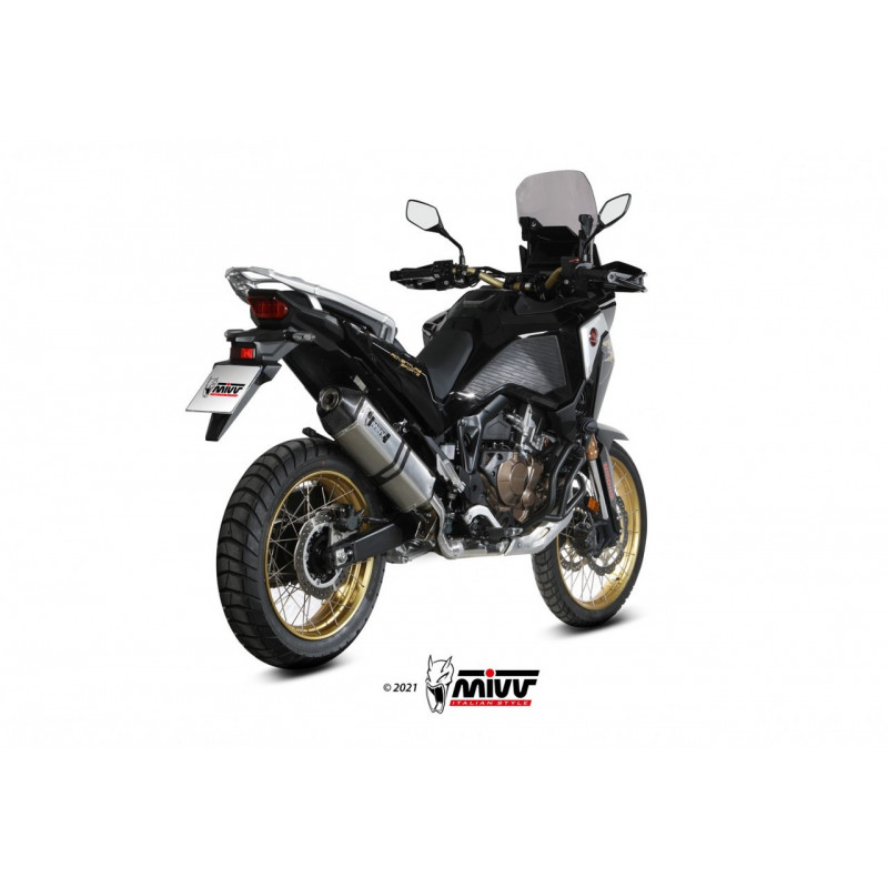 MIVV SPEED EDGE Rvs zwart HONDA CRF 1100 L 20-22