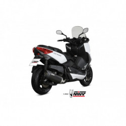 MIVV Uitlaat MOVER Rvs zwart YAMAHA X-MAX 400 13-16