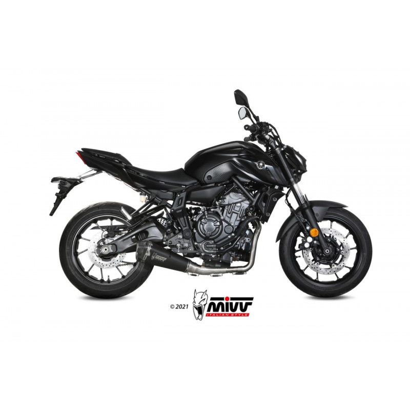MIVV DELTA RACE Rvs zwart YAMAHA MT-07/ 21-22