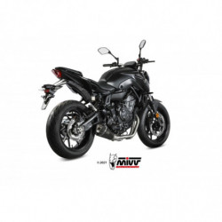 MIVV DELTA RACE Rvs zwart YAMAHA MT-07/ 21-22