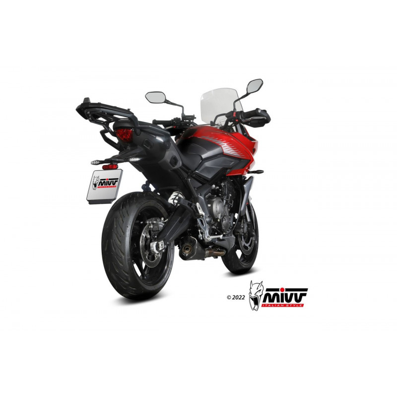 MIVV Delta Race Rvs zwart Triumph TIGER 660 Sport 21-22