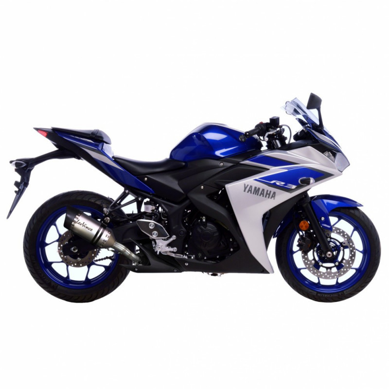 Leovince SBK LV Pro yamaha yzf r3-r25 - mt25-mt03 RVS (Inox)