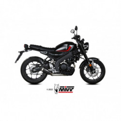 MIVV MK3 Rvs zwart YAMAHA XSR 125 22-