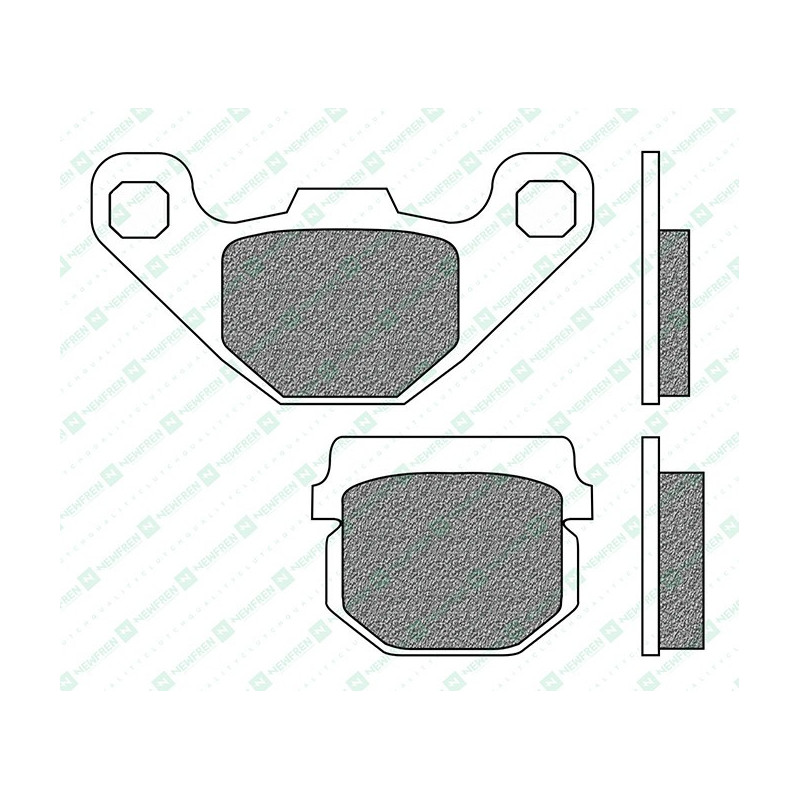 FD0226BT1-Newfren remblokken BT - TOURING ORGANIC