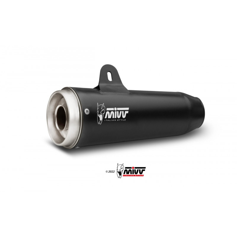 MIVV GHIBLI Rvs zwart MOTO GUZZI V7 STONE 21-23