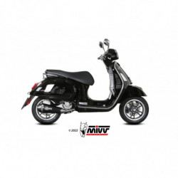 MIVV DELTA RACE Rvs zwart PIAGGIO VESPA GTS 300 21-23