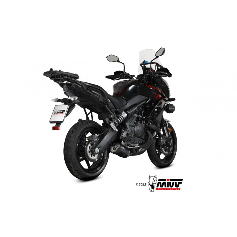 MIVV OVAL Rvs zwart KAWASAKI VERSYS 650 21-23