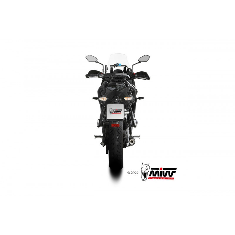 MIVV OVAL Rvs zwart KAWASAKI VERSYS 650 21-23