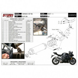 Storm by MIVV GP Yamaha YZF-R6 17-