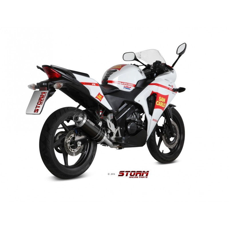 Storm by MIVV OVAL black Honda CBR 125 R 11-