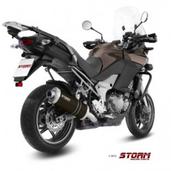 Storm by MIVV OVAL black Kawaski Versys 1000 Bj. 12/14