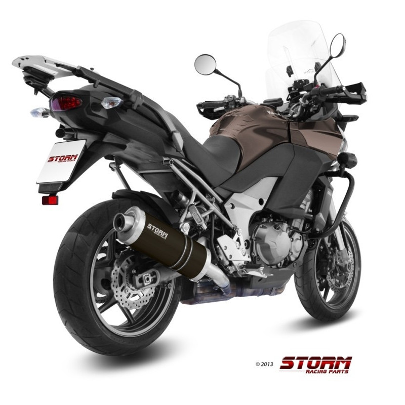Storm by MIVV OVAL black Kawaski Versys 1000 Bj. 12/14