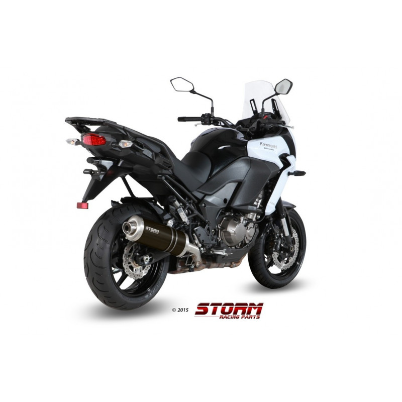 Storm by MIVV OVAL black Kawasaki Versys 1000 15/16