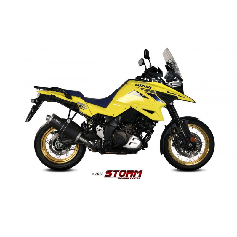 Storm by MIVV OVAL black Suzuki DL 1000/1050/XT V-Strom 14-20