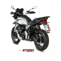 Storm by MIVV OVAL black Moto Guzzi V85 TT 19-22