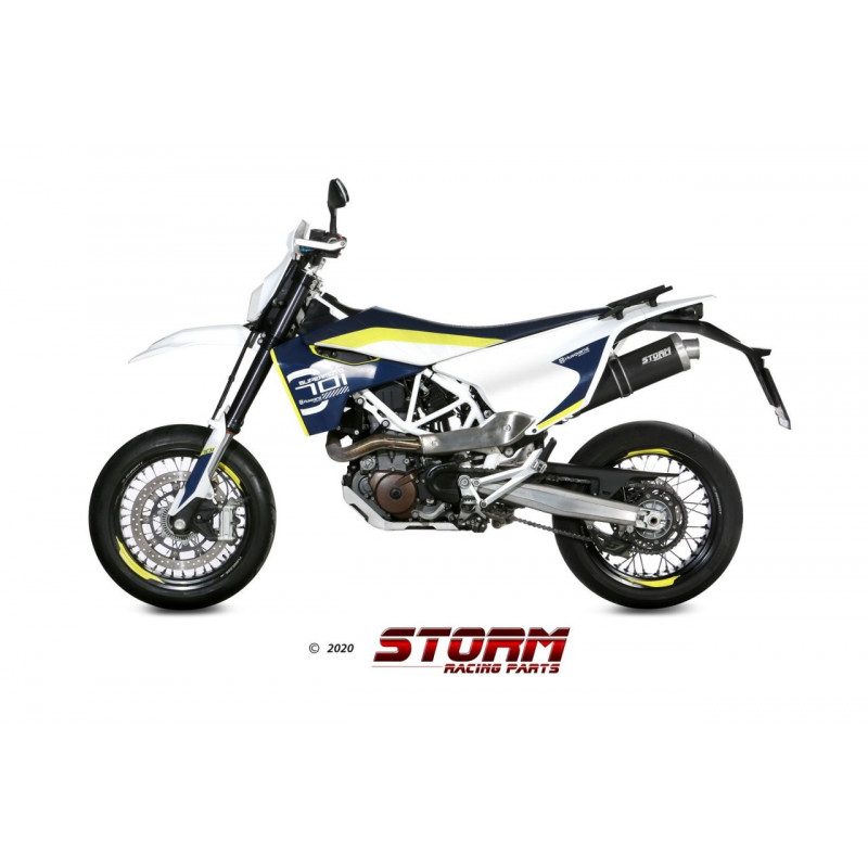 Storm by MIVV OVAL black HUSQVARNA 701 SUPERMOTO/ENDURO 17-19